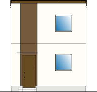 家の外観のイラスト
