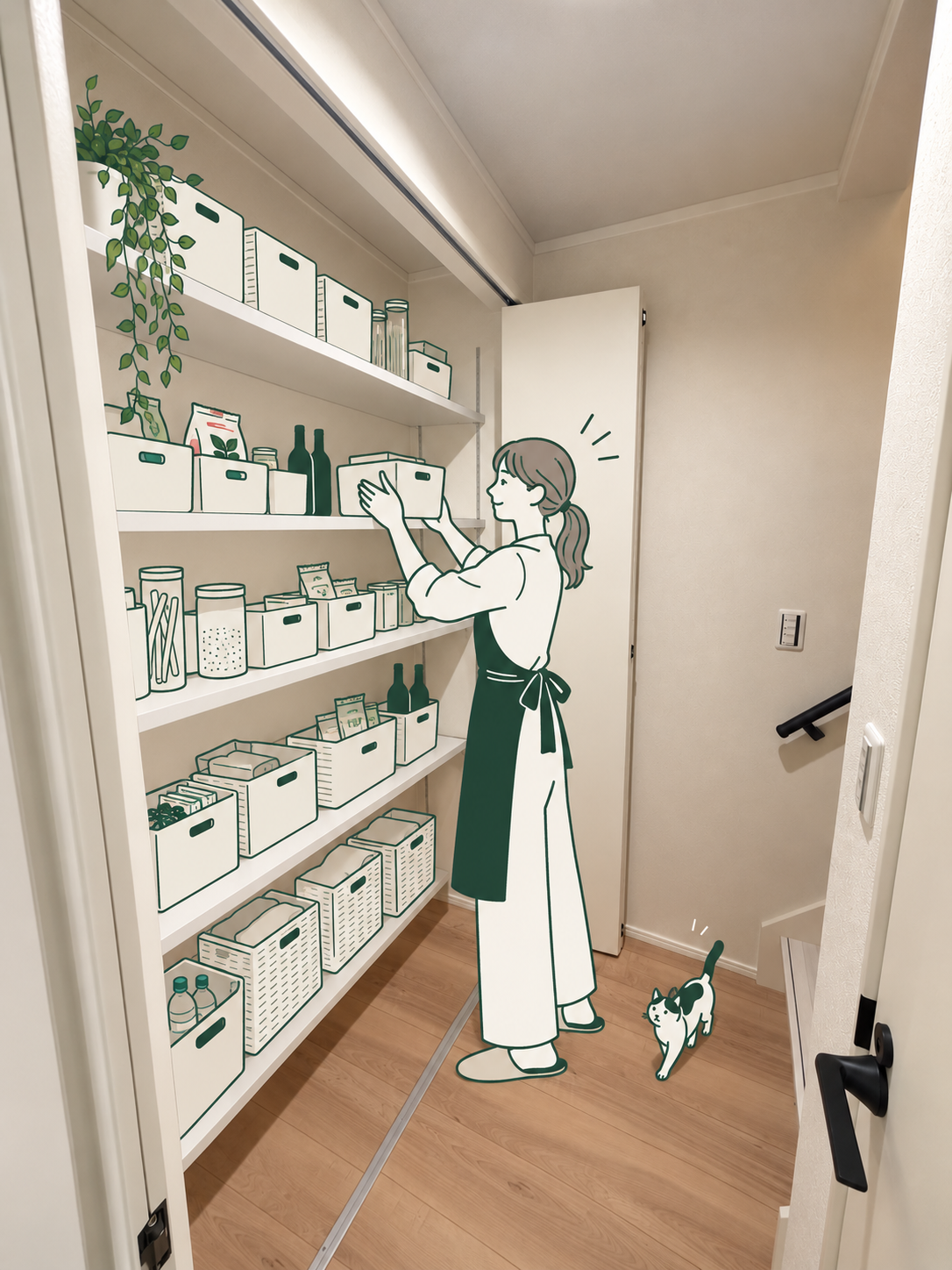 大容量パントリー